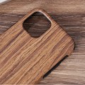 Apple iPhone 12 Wood Texture TPU Protective Case Hülle (Rotes Sandelholz)
