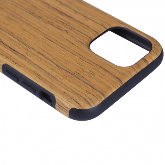 iPhone 12 Pro Wood Texture TPU Protective Case (Rotes Sandelholz)