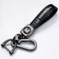 Leder Schlüsselanhänger für Honda Schwarz (Auf Wunsch mit Gravur)