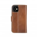 Wallet Folio Case ID Slot mit RFID für iPhone 12 mini Rustic Tan with Effect