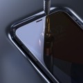 Max Benks V Hochauflösend, explosionsgeschützt und stoßfest Tempered Glass Metall Staubdichtes für iPhone 12 Pro Max
