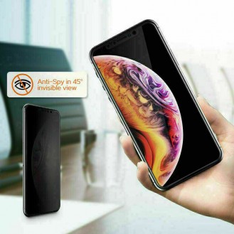 Apple iPhone 12 Privacy 9H Sichtschutz Panzerfolie Schutzglas Blickschutz