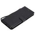 Samsung Galaxy A21s Handyhülle aus Leder mit Halter Kartenfächern Brieftasche (Schwarz)