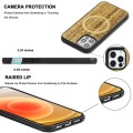 Holzfurnier Mandala Geprägte Magsafe-Hülle Magnetische TPU-Schockschutzhülle Für iPhone 12 Pro Max (Bambus)
