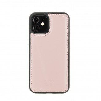 Bouletta Flex Cover Back Leder Case für iPhone 12 mini Nude Pink