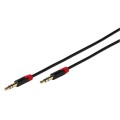 Vivanco Audio-Anschlusskabel, 3.5mm Klinke, stereo, für Tablet, 1m, schwarz-rot