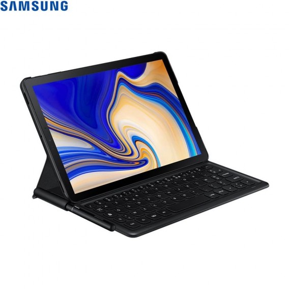 Original Samsung - Galaxy Tab S4 10.5" Keyboard Book Cover Hülle - Schwarz