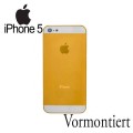 iPhone 5 Alu Backcover Rückseite Gold Weiss A1428, A1429, A1442