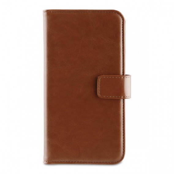 Book Case Wallet Tasche für Apple iPhone Xr, Braun