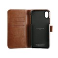 Book Case Wallet Tasche für Apple iPhone Xr, Braun