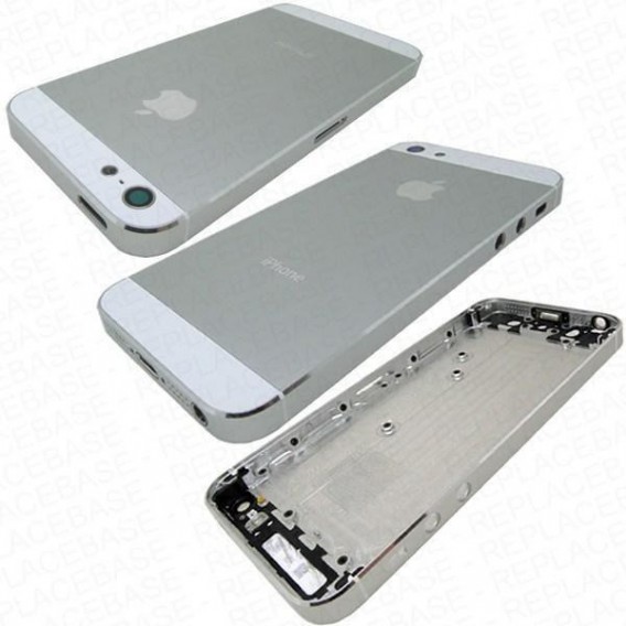 iPhone 5 Alu Backcover Rückseite Weiss (ohne vorm)