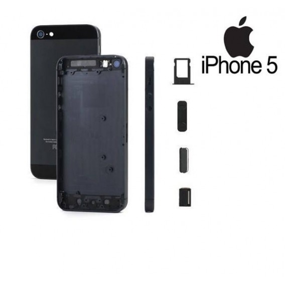 iPhone 5 Alu Backcover Rückseite Schwarz (ohne vorm)