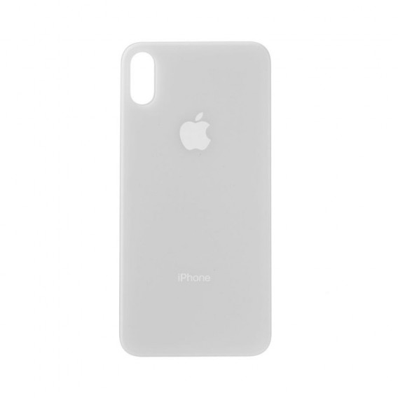 iPhone X Rückseite Backglas Akkudeckel Weiss mit grosses Loch
