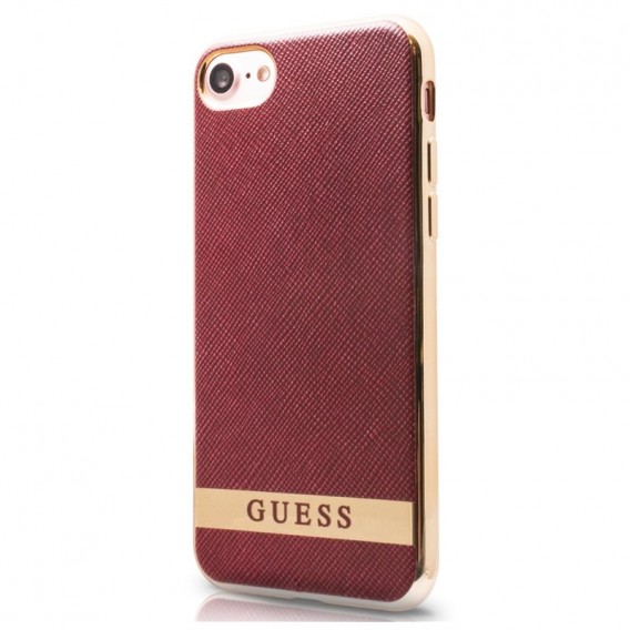 GUESS COVER iPhone SE 2020, iphone 7, 8 DECENT rot / GUHCP7STRRAG