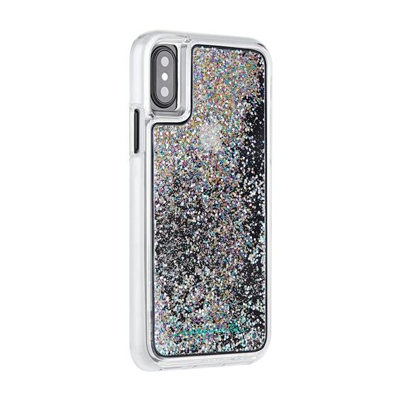 Case Mate - iPhone Xs / X Hardcase Hülle Naked Tough Waterfall - Transparent / Silber