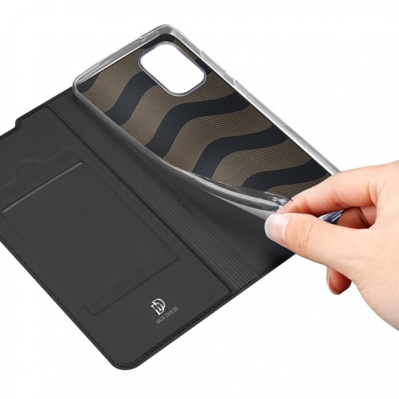 DUX DUCIS Bookcase schutzhülle Aufklappbare hülle für Samsung Galaxy A41 Schwarz