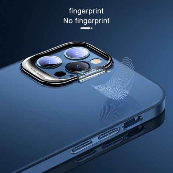 iPhone 12 Pro Max Ultradünne matte Standhülle Transparent