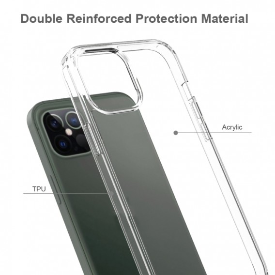iPhone 12 Pro Max Outdoor TPU-Hülle und Anti-Drop (transparent)