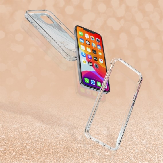 iPhone 12 Pro Max TPU Silikon Hülle Scarlet Marmor Khaki