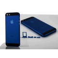 iPhone 5 Alu Backcover Rückseite Dunkel Blau A1428, A1429, A1442