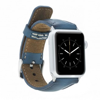 Bouletta Leder Watch Gurt für Apple Watch 42mm / 44mm - BRN Burnt Blau
