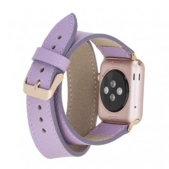 Bouletta Double Tour Leder Watch Band für Apple Watch 38-40mm / 42-44 mm - CP22