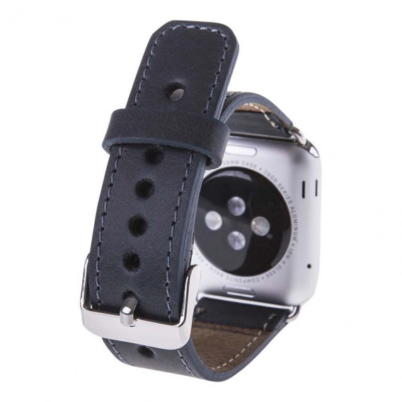 Bouletta Leder Watch Gurt für Apple Watch 38mm / 40mm - Vegetal dunkel Blau