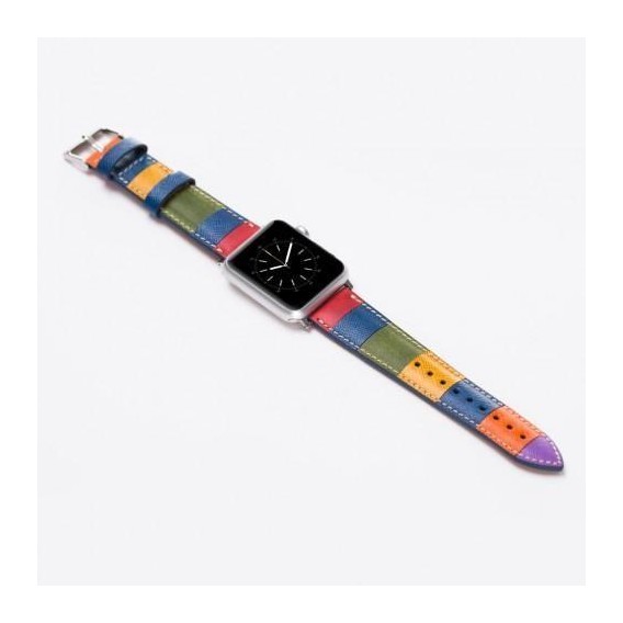 Bouletta Leder Watch Gurt für Apple Watch 38mm / 40mm - Saffiano Regenbogen