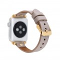 Bouletta Leder Trokya Gold Uhrenarmband für Apple Watch 42mm / 44mm - Floater Nerz
