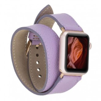  Bouletta Double Tour Leder Watch Band für Apple Watch 38-40mm / 42-44 mm - CP22
