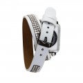 Bouletta Double Tour Leather Watch Strap with Crystal for Apple Watch 42mm / 44 mm - Fiesta White