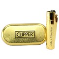 Clipper Feuerzeug - Gold Metal (Auf Wunsch mit Gravur)