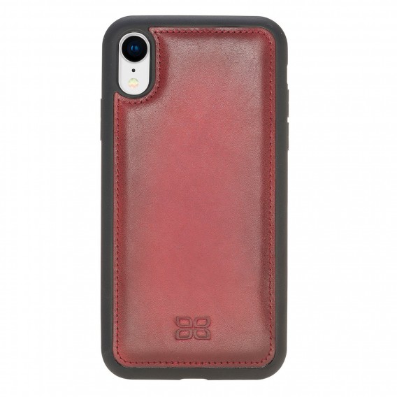 Bouletta Flex Cover Back Leder Case für iPhone XR Rot