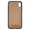 Bouletta Flex Cover Back Leder Case für iPhone XR Vegatal Tan