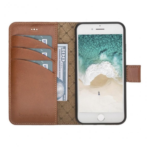 Bouletta Echt Leder Magic Wallet iPhone SE 2020 / 7 / 8 Braun