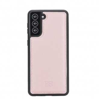 Samsung Galaxy S21 Leder Handyhüllen - Pink Handyhülle