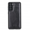 Samsung Galaxy S21 Leder Handyhüllen - Rustic Black Handyhülle