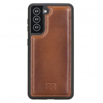 BOULETTA FLEX COVER BACK LEDER CASE FÜR SAMSUNG GALAXY S21 - Rustic Tan