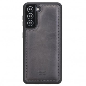 BOULETTA FLEX COVER BACK LEDER CASE FÜR SAMSUNG GALAXY S21 Tiguan Grey