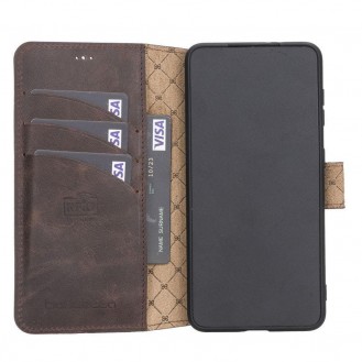 BOULETTA WALLET FOLIO CASE ID SLOT MIT RFID SAMSUNG GALAXY S21 - Dark Brown