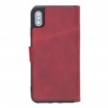 Bouletta Wallet Folio Ledertasche mit ID - Slot für Apple iPhone XS MAX -Tiguan Rot