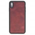 Bouletta Flex Cover Back Leder Case für iPhone XS Max Vegetal Red 2
