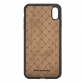 Bouletta Flex Cover Back Leder Case für iPhone XS Max Furry Croco Black
