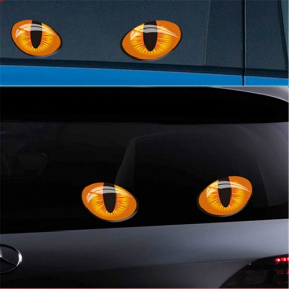 Simulation Katze Augen Autoaufkleber 3D Rückspiegel