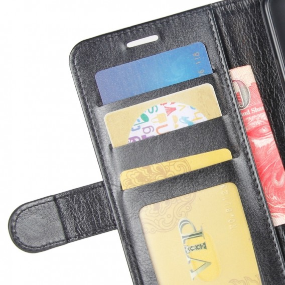 Huawei P30 Lite Handyhülle mit Brieftasche, Kartenfächern schwarz