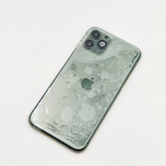 iPhone 11 Pro Max Gehäuse Glas Backcover Rückdeckel Akkudeckel Nachtgrün