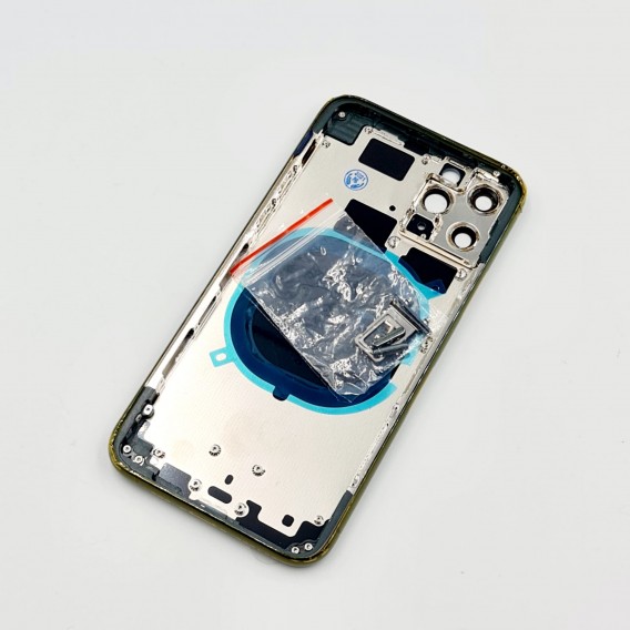 iPhone 11 Pro Max Gehäuse Glas Backcover Rückdeckel Akkudeckel Silber