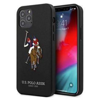 US Polo iPhone 12 Pro Max 6.7 " Polo Embroidery Collection Handyhülle schwarz