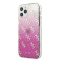 Apple iPhone 12/12 Pro Guess Ratet Hardcase 4G Gradient - Pink