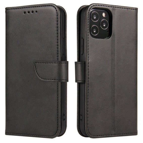 Magnet Case booktype case schutzhülle aufklappbare hülle für Samsung Galaxy A42 5G schwarz